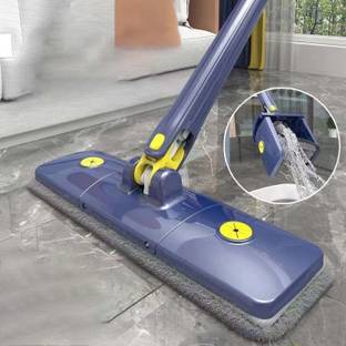 MAAUVTOR 360° Rotating cleaning Mop Long Handle Push-Pull Self Squeezing Wringing Microfibre Wet and Dry Brush