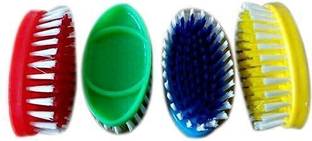 STRUGGLINGINC Cloth Washing Soft Brush for Cleaning Brush – Pack of 4 (Multicolor) Nylon Wet and Dry Brush