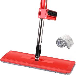MAAUVTOR Microfiber Flat Magic Mop Floor Cleaning Hand Free Squeeze Mop for Household Microfibre Wet and Dry Brush