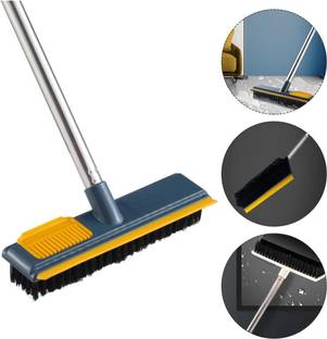 NARV 2 in 1 Floor Tile Scrubber Cleaning Brush With Long Handle Wet & Dry Mop