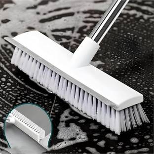 STEFFAN 2 in 1 Cleaning Brush | Heavy Duty Floor Scrub Brush Plastic Wet and Dry Brush