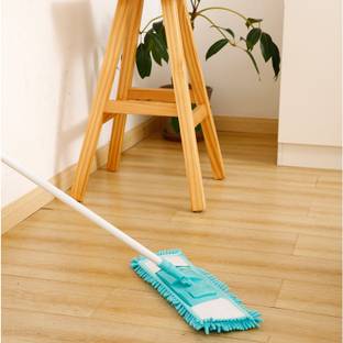 Bhakti Wet and Dry Cleaning Flat Microfiber Floor Cleaning Mop Microfibre Wet and Dry Brush
