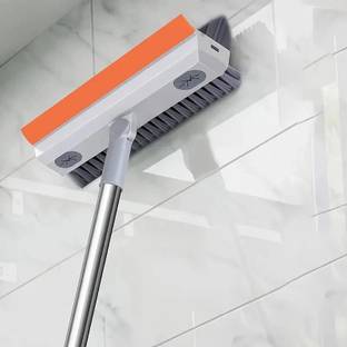 SKYBUCKET 3 in 1 Telescopic Floor Wall Bathroom Cleaning Liquid Bin Scrubber Brush Plastic Wet Brush
