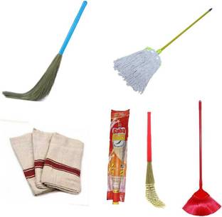 GABA house cleaning combo,7 types of products , will improve your cleaning experience Plastic Wet and Dry Broom