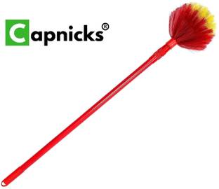 capnicks Jala Broom with extendable Handle use in Fan Ceiling and Roof Cleaning Plastic Dry Broom