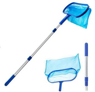 SUPVOX Swimming Pool Cleaning Net Long Handle Retractable Dense Net for Pool and Pond Polypropylene Dry Brush