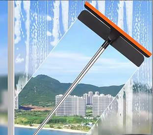 JHWOQU Double-sided Glass Wiper Screen Window Cleaner Window cleaning brush Silicone Wet and Dry Brush