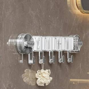 QXORE Clear, White Plastic Broom Holder