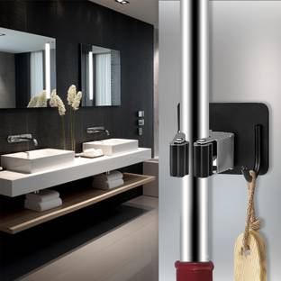 Sunvibe Black Stainless Steel Broom Holder