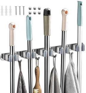 PVSC Steel Stainless Steel Broom Holder