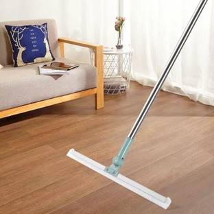 Noetic Magic Broom Floor Squeegee with Adjustable and Silicone Strips, Floor Washer Plastic Wet and Dry Brush