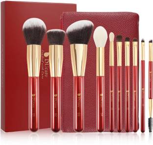 DUcare Classic Red - 10in1 Pro Makeup Brushes Set
