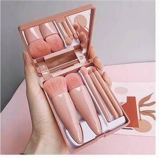Yelfo 5 in 1 Makeup Brush Set With Mirror