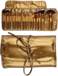 Rsentera Foundation Brush set and Mineral Powder Brush set 24 Pcs with PU leather bag.