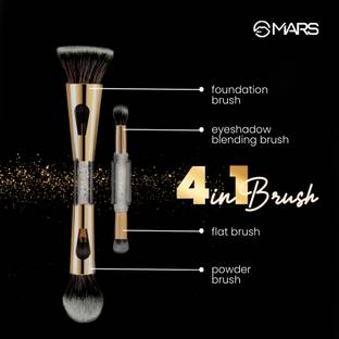 MARS 4In1 Foundation Eyeshadow Blending And Flat Brush Set