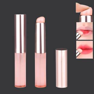 VOIISH Lip Makeup Essential 2pcs Silicone Lip Brush & Applicator with Dustproof Cap