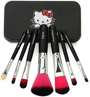 Hello Kitty High Quality Make-Up Brushes with black tin box