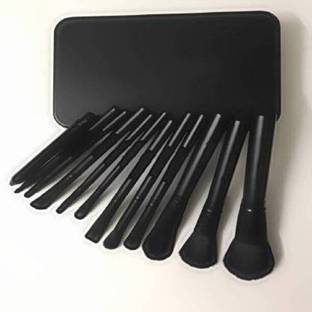 Rsentera Synthetic Foundation,Mineral Powder Makeup Brushes Kit with Storage Box - Set of 12