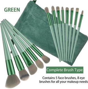 K3NTERPRISES Complete 13-Piece Makeup Brush Set for Flawless Application