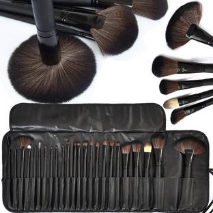 Color Tools Professionals 24Pcs Makeup Brush Set Makeup Tool Kit With Leather Pouch