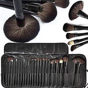 zemglam PREMIUM SET OF 24 PCS SOFT MAKEUP BRUSH Black