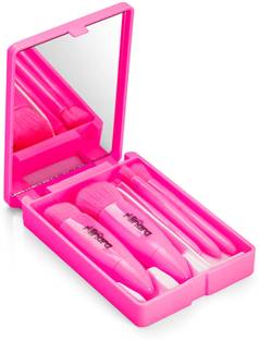 MINARA Makeup Brush Applicator Set of 5 with Mirror & Pouch