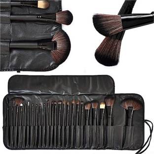 Pure Cosmetics NEW PROFESSIONAL MAKEUP BRUSHES SET with CLASSIC BLACK FINISH(BLACK)
