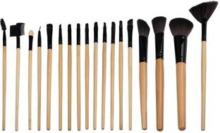 FOLELLO 18-Piece Makeup Brush Set With PU Leather Case – Professional & Stylish