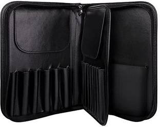 COSLUXE BEILI Makeup Brush Pouch With Soft & Bristle, Organizer Leather Makeup Brush Bag
