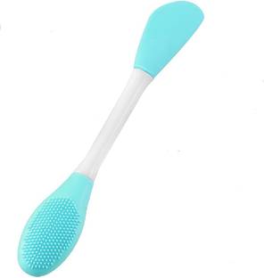 Karnik 2in1 Silicone Face Mask Applicator & Lip Cleansing Brush,Makeup Removel Scrubber