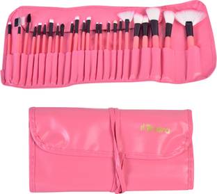 MINARA Professional Make Up Brushes Sets With Leather Storage Pouch