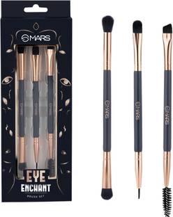 MARS EYE ENCHANTED Brush set | Travel-Friendly | 3 dual-end brushes | Ultra-soft