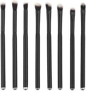 Futurekart Black Handle Professional Eye Shadow Makeup Brushes Set Cosmetic Eyeshadow Nylon Hair Brush Kits(8pcs)