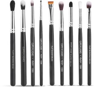 CUFFS N LASHES X Shystyles Makeup Brushes - Set of 9 - High-Performance, Soft Bristles