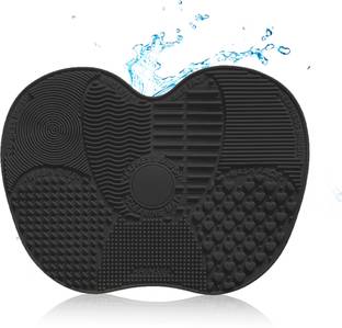 Gleva Silicone Makeup Brush Cleaning Mat Suction Cup Scrubber Portable Washing Tool