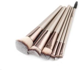 J 6Pcs Makeup Brushes Set Foundation Concealer Eyebrow Cosmetic Beauty Kit Makeup Set Tools Rose Golden