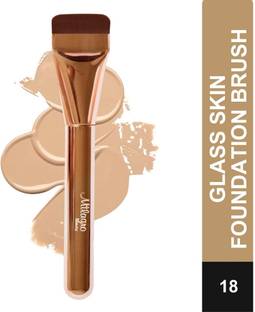 Milagro Beauty Premium Glass Skin Foundation Flat Spatula Brush for Blending Liquid Makeup