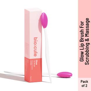biocule Glow Double Sided Lip Brush for Lip Scrubbing Exfoliation & Blackhead Remover