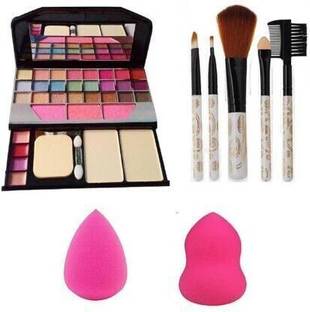 hemoly TYA 6155 Makeup kit + 5 pcs Makeup Brush + 2 pc Blender Puff
