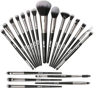 Maange Makeup Brush Set 20 Pcs Make Up Brushes Set Kit (Black Silver )