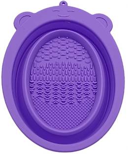 SKINPLUS Travel Makeup Brush Silicone Makeup Brush Cleaning Pad Bowl Scrubber