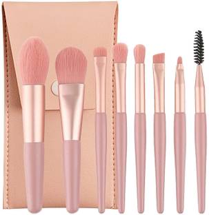 Vidhmahi 8 Pcs makeup Brush Set With Pouch, Makeup Brushes Premium