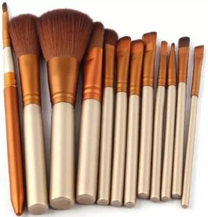 balaan's beauty bazar A Professional Loose Naked Brush Fondation & Makeup Brushes Set Of 12 Brushes