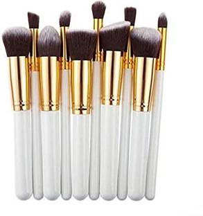 JENERA 10 pcs Synthetic Makeup Brush Set