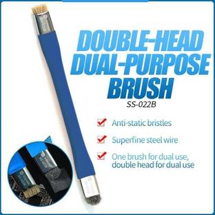AKT SUNSHINE SS SS-022B Double-head Brush With Bristle Superfine Steel Wire