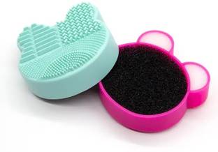 Mobfest ® Makeup Brush Washing Pad Quick Dry Silicone Mickey Bear Brush Cleaner