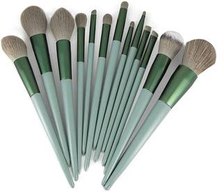 GFSU - GO FOR SOMETHING UNIQUE Green Makeup Brush Set of 13 pcs