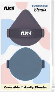 PLUSH Double Sided Beauty Blender | Wet & Dry Usage | Reversable Strap | Beauty Sponge