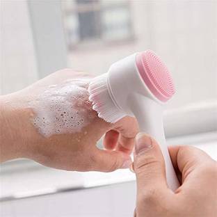 orbvia 2 in 1 Face Brush Double Sided Facial Cleansing Brush Silicone Cleansing Side