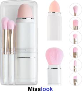 MISSLOOK Portable Makeup Brushes Set 8 IN 1 Retractable Facial Cosmetic Makeup Brush Set